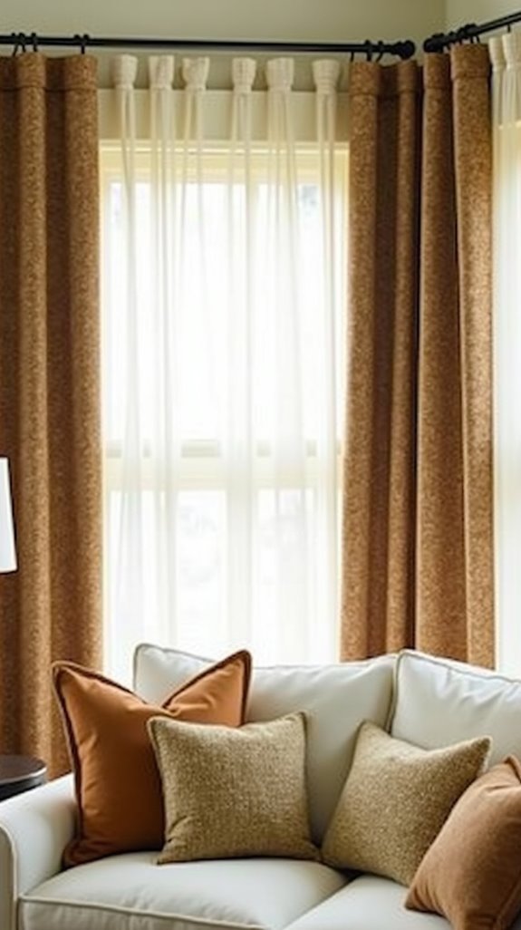 layered cozy window treatments