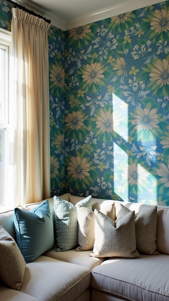 layering mismatched wallpaper patterns