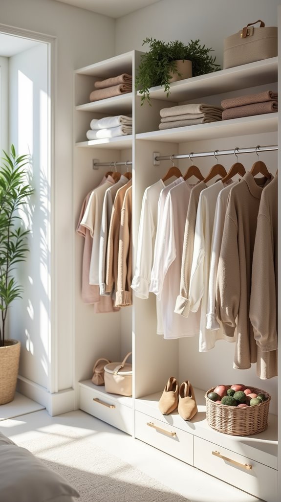 maximize closet vertical space