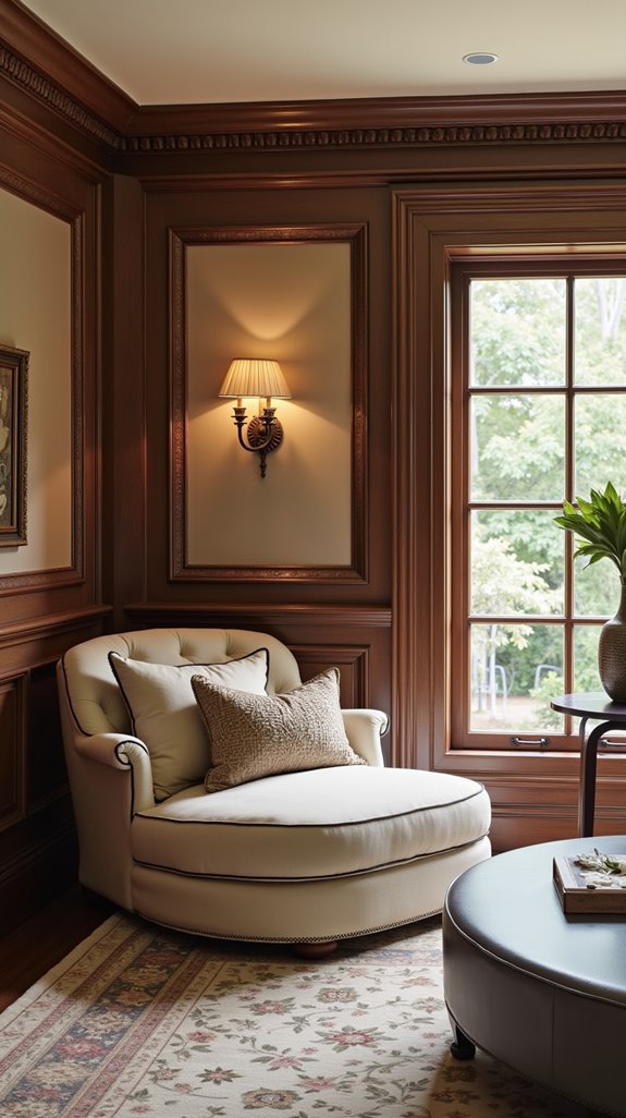 wainscoting enhances living rooms