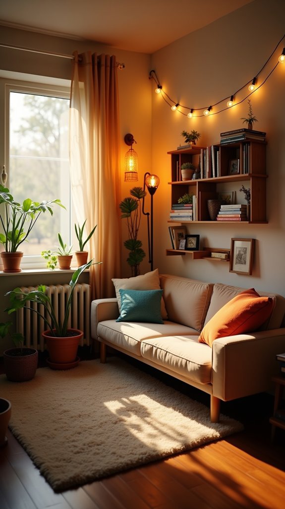 warmth through strategic lighting